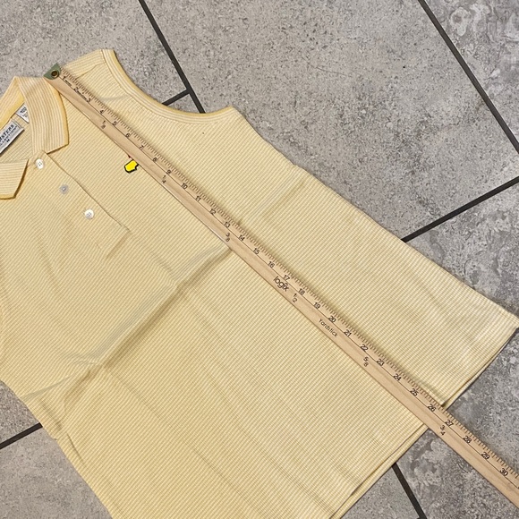 Masters Yellow Sleeveless Polo with Embroidered Logo vintage - Picture 7 of 8